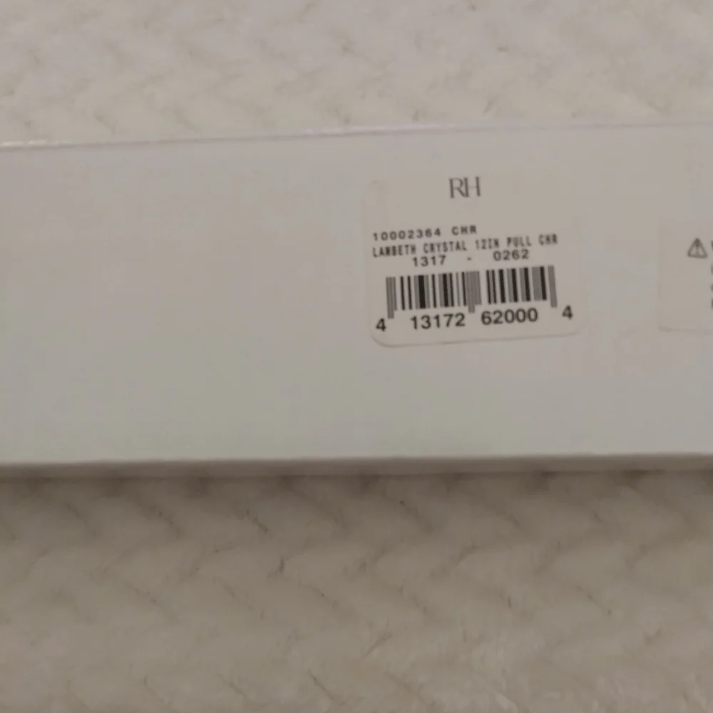 Restoration Hardware Lambeth Smooth Crystal Pull NWT